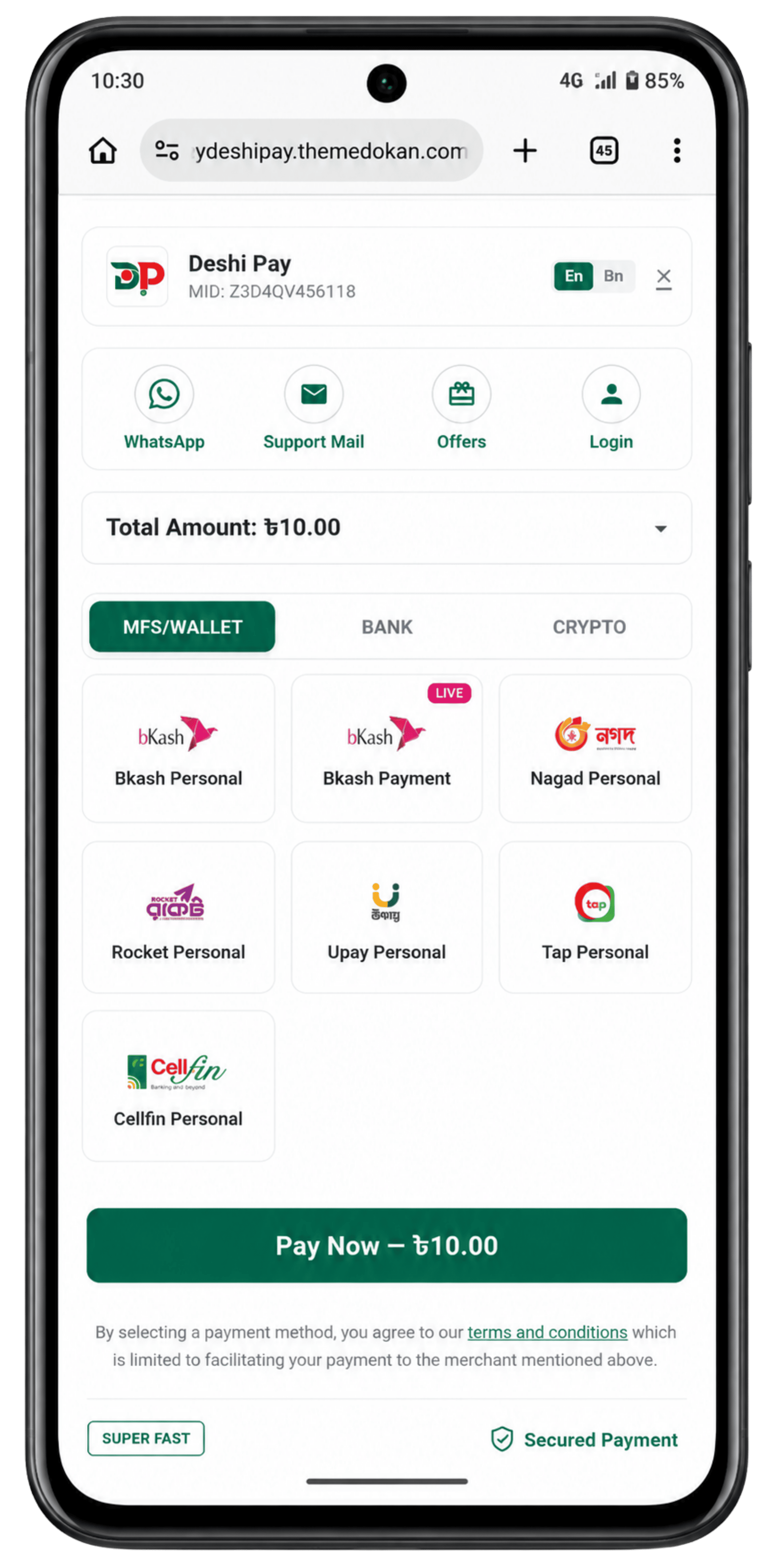 Deshi Pay - Online Payment Automation